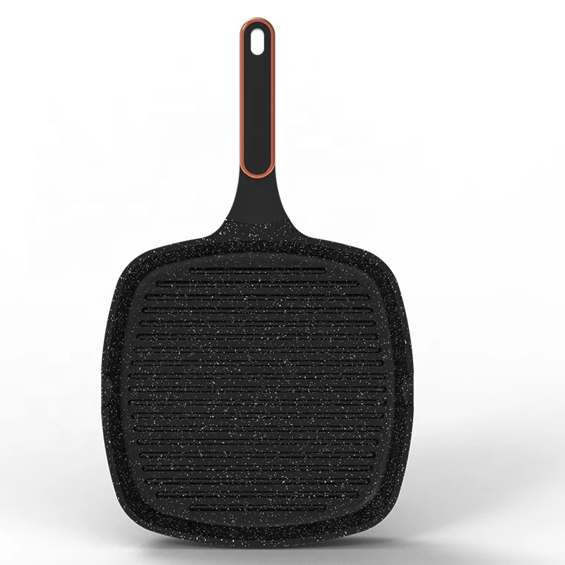 12pcs Black Marble Coating Cookware Set Best Selling Die Cast Aluminum Casseroles Pans Wok and Milk  Pan