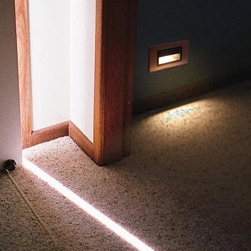 GONSU zhong shan led step lights square stair lighting indoor walking wall foot light led for stair