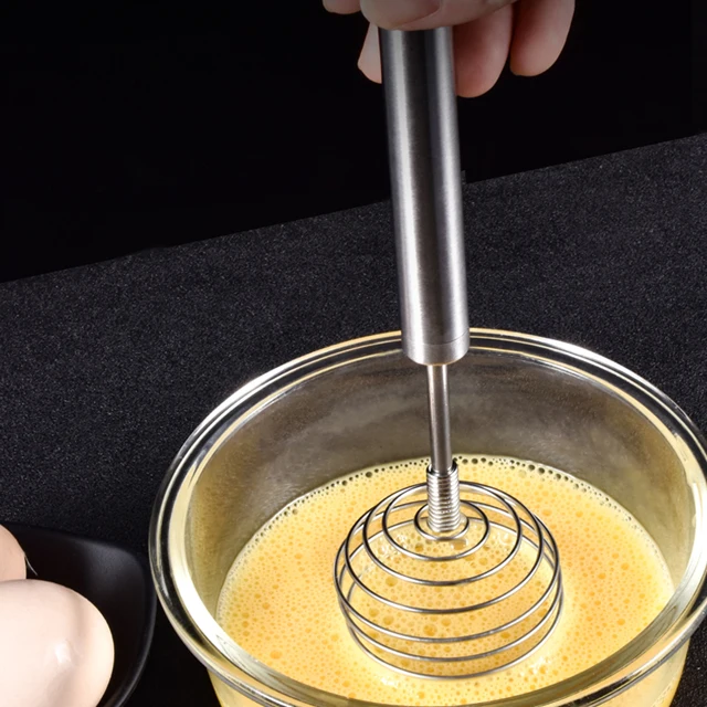Hot Selling Kitchen Utensil Stainless Semi-automatic Milk Honey Whisk Hand Power Whipper Mixer Egg Beater For Dough Blender