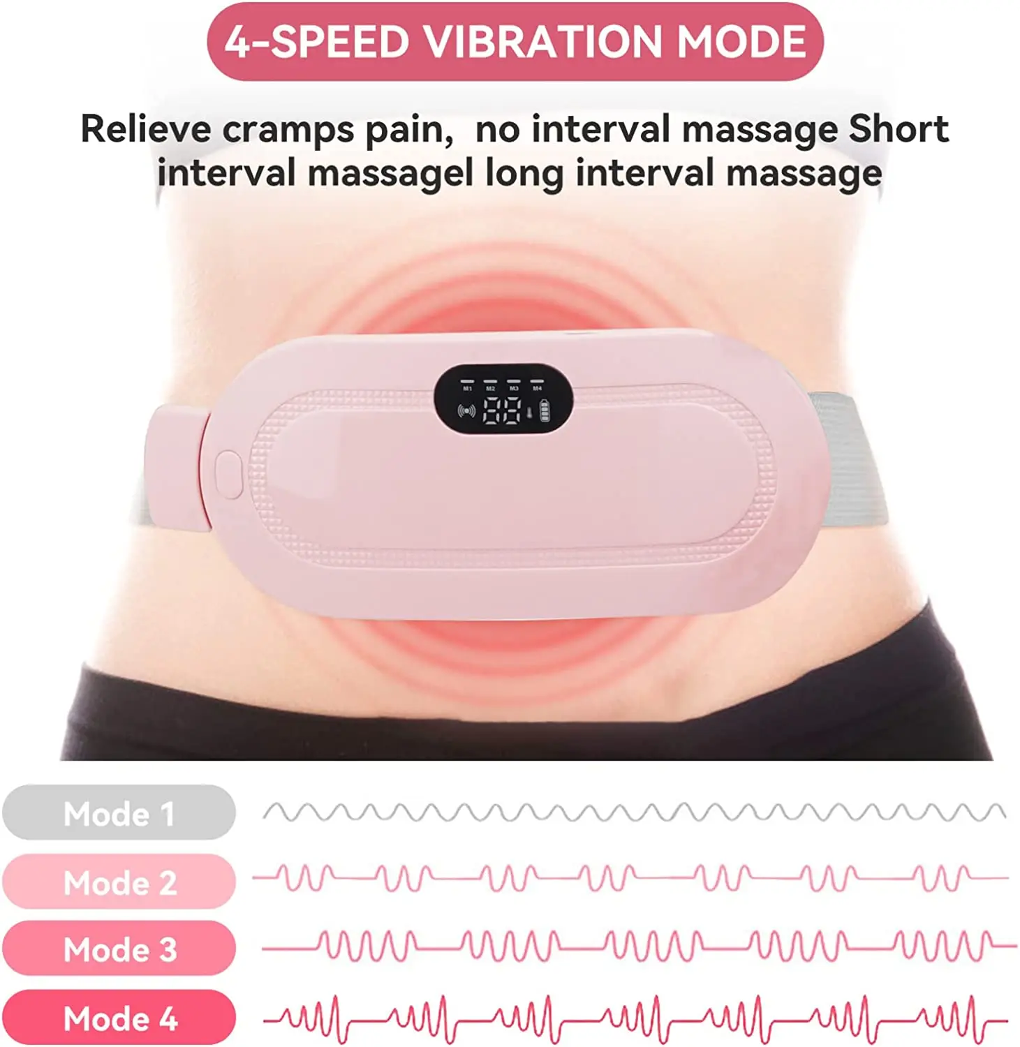 Menstrual Cramp Relief for Women and Girls Wireless Heating Pads Portable Wearable Heating Pad for Cramps and Back Pain