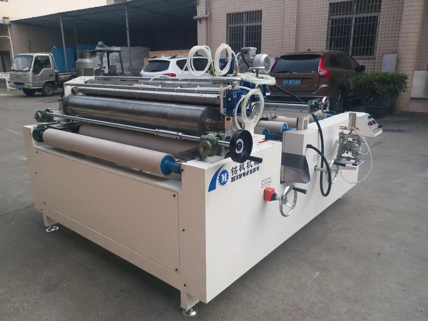 Automatic lacquer spray line wooden door painting machine for woodworking industry