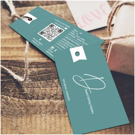 Customized print clothing hang tag paperboard garment swing hanging tag hand tags