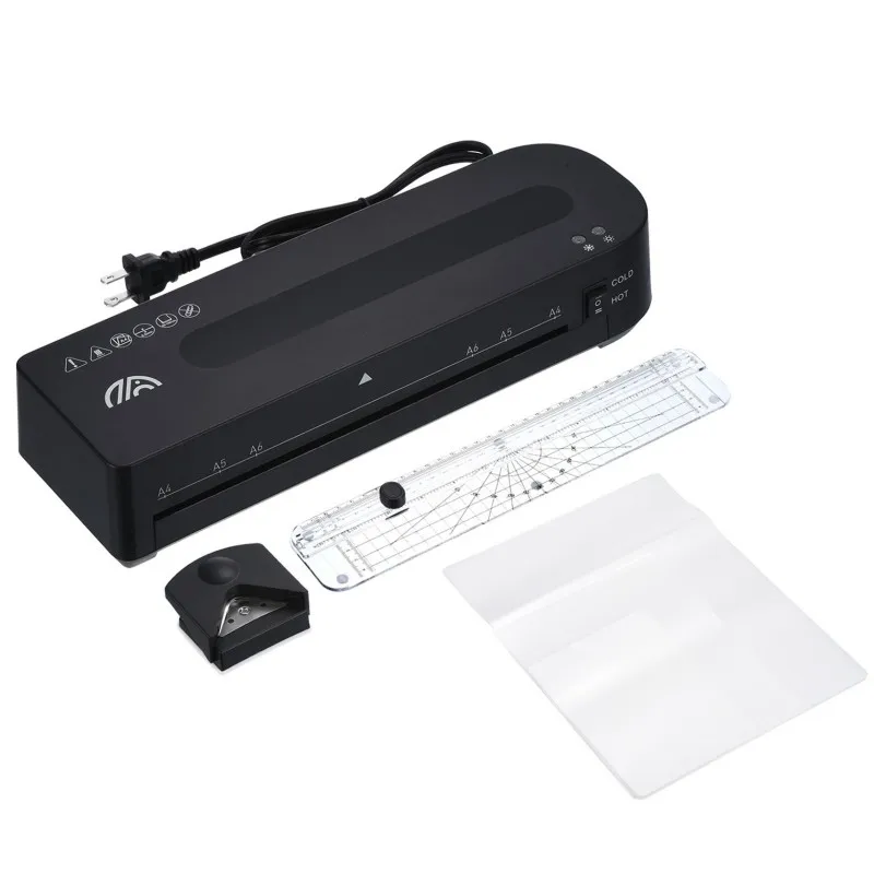 Quick Warm Up Portable A4 3mil 5mil Cold & Hot Laminating Home Office Laminator Machine