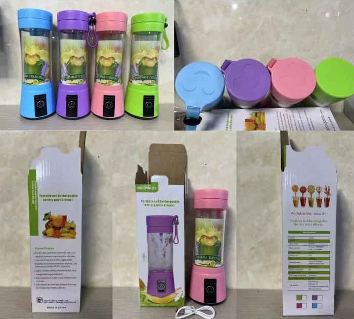 Home Kitchen Accessories Electric Mini USB 6 Blades Juicer Cup Machine Portable Fruit Cheap Juicer Blender