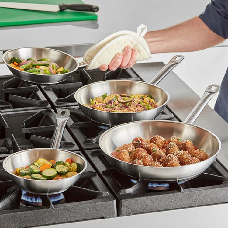 Manufacturer Wholesale Modern Non-stick Set of Pans Stainless Steel Cookware Gas Induction Fry Pan Non Stick Frying Pan