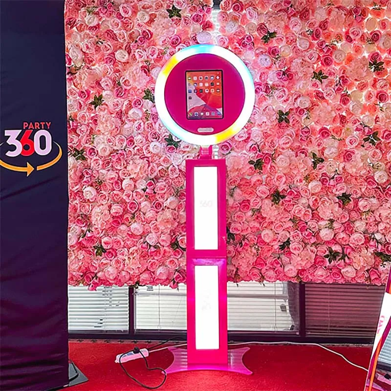2024 высококачественный чехол для Ipad фотобудки музыкальная подставка портативная 10 2 дюймов фотобудка черная свадебной вечеринки световая палочка