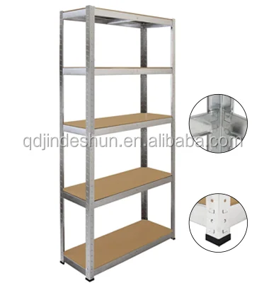 KINDE 5 Tier Racking Shelves Adjustable  Metal Shelves Multi-purpose Boltless Rack Storage Shelving 180x90x40CM 875KG