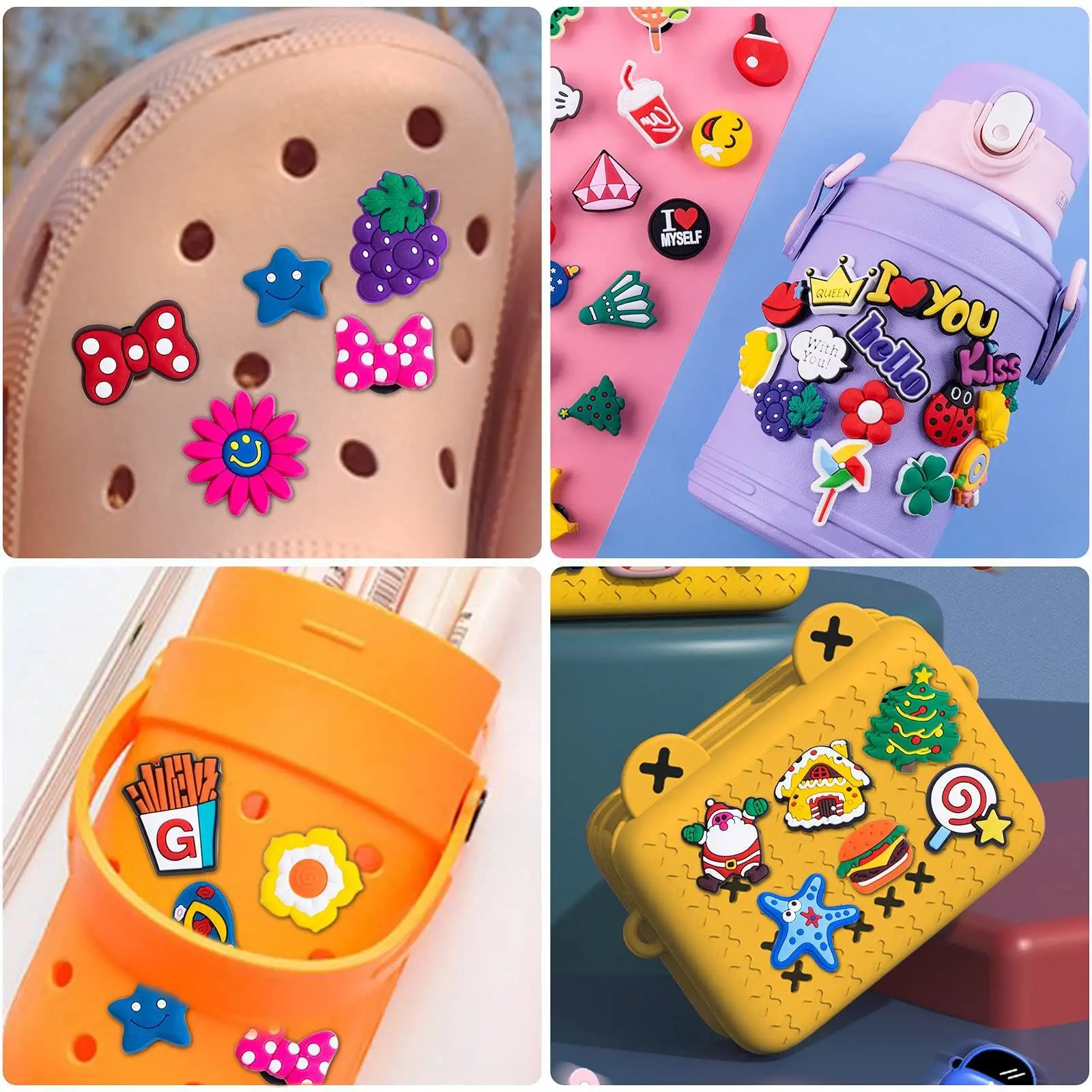 Wholesale Cheap new design soft pvc cartoon style clog charm classic charm for clogs