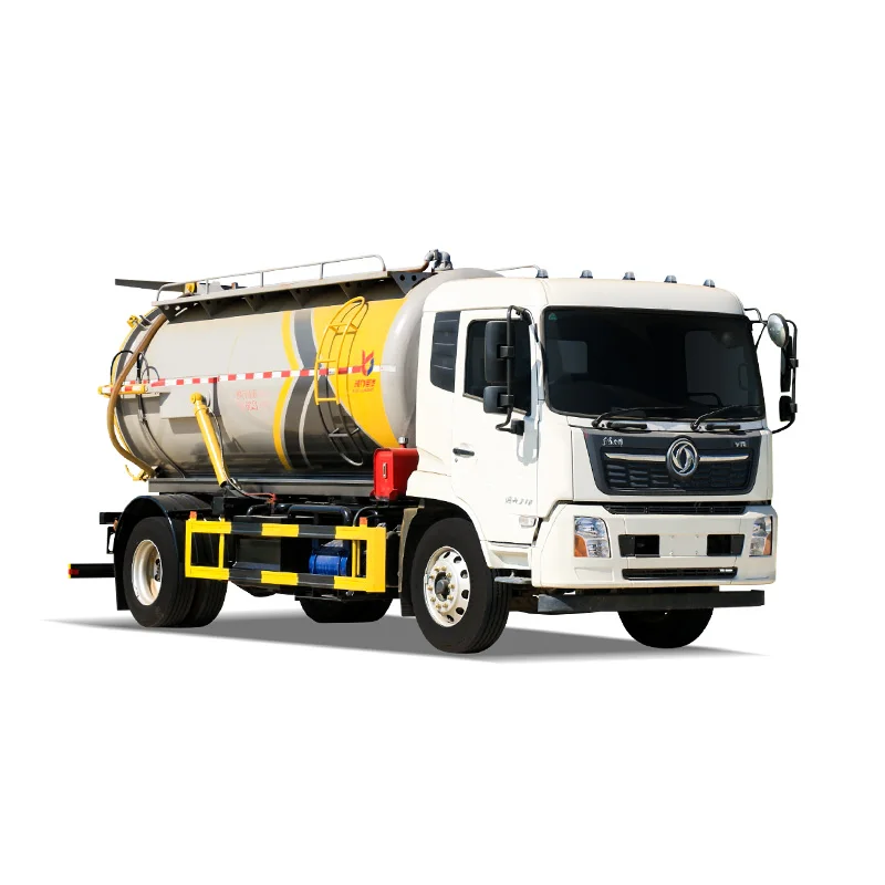 Dongfeng Diesel Sewage Tanker Manual Transmission SLudge Truck Vacuum for Sewage Suction