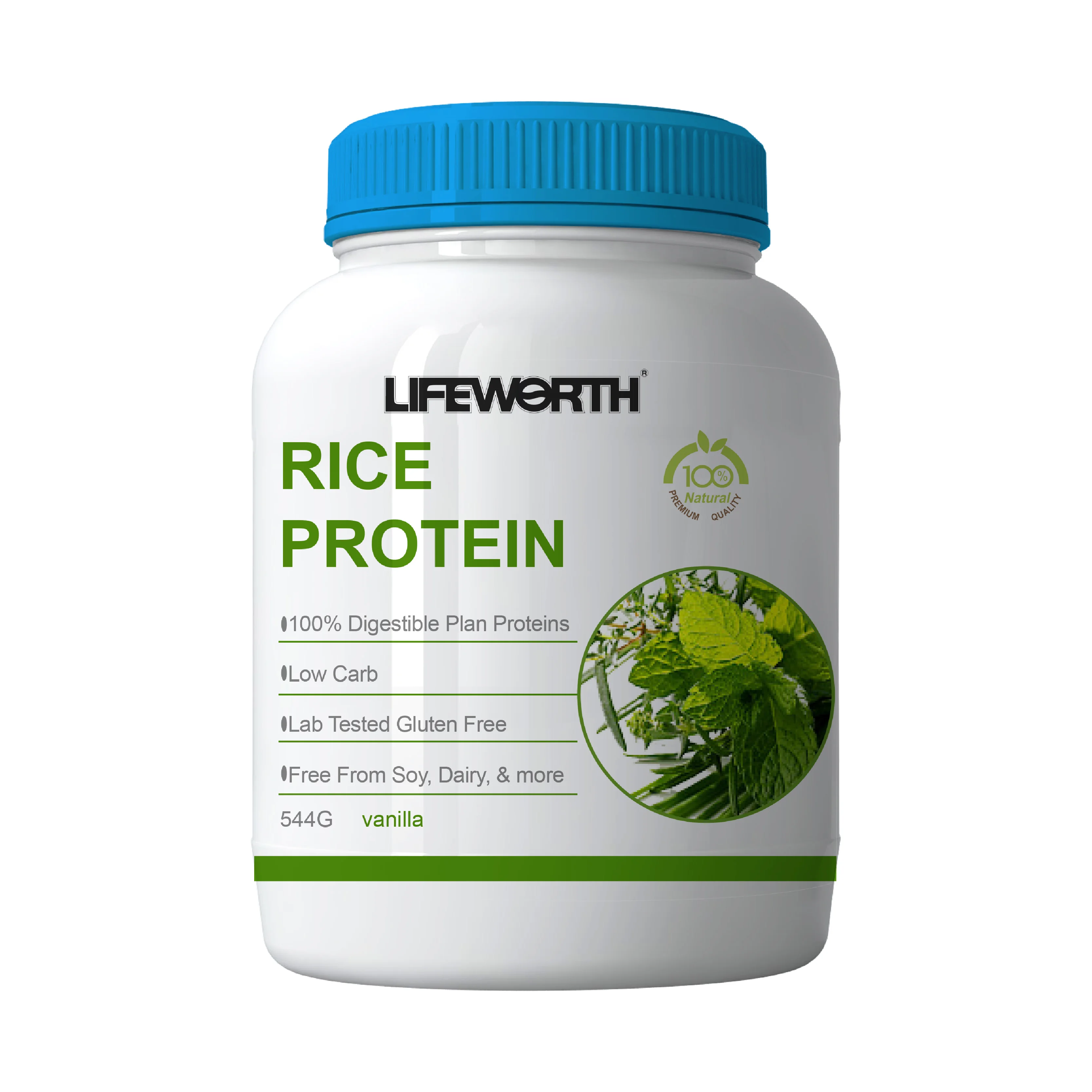 lifeworth healthcare conventional hydrolyzed rice protein powder pre workout sport nutrition