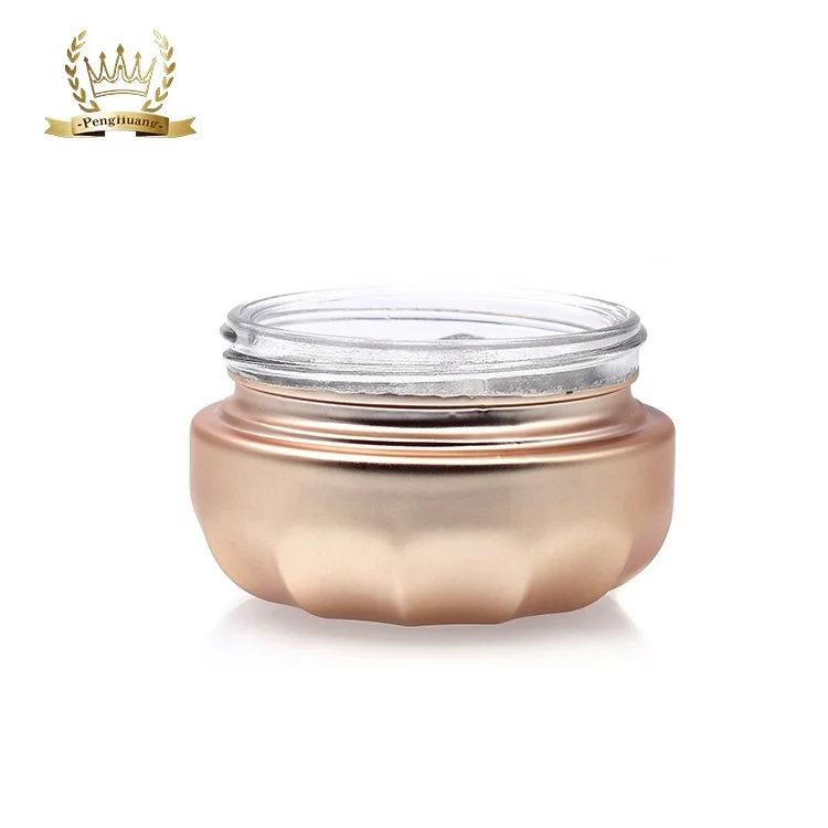 
Gold painting glass cream jar 30g 50g glass serum bottle 40ml 100ml 120ml with gold pump cosmetics cream glass bottles and jars 