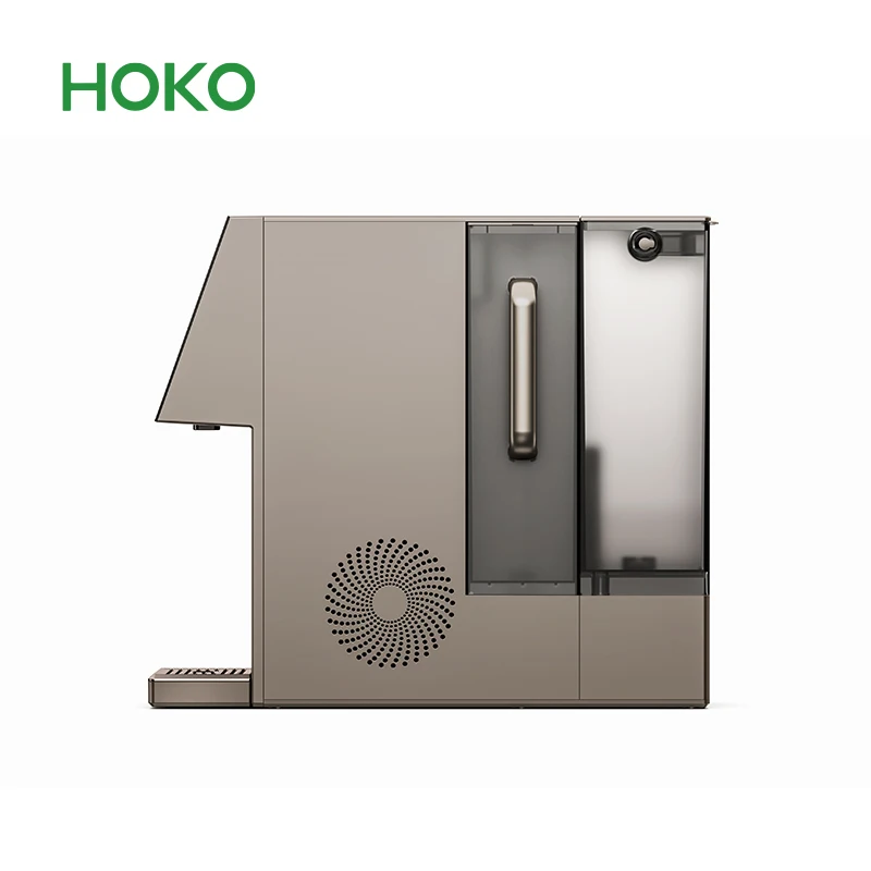 Smart touch screen operation panel desktop RO water purifier can play video ads