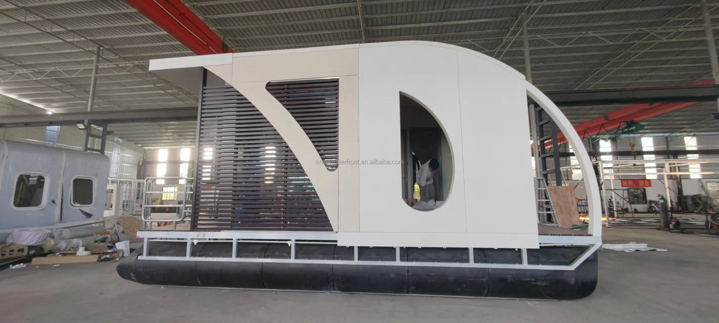 ANLAN Water Villa Houseboat Floating HouseTiny House Pontoon Boat Party Boat Houseboat Luxury Floating Hotel