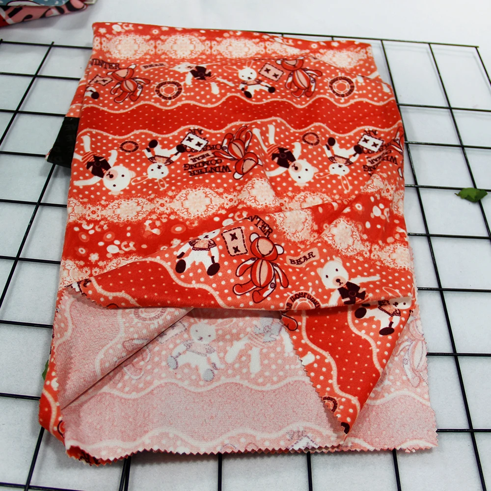 Customized color animal flower pattern polyester plush fabric for pillows, blankets, toys, bathrobe fabrics