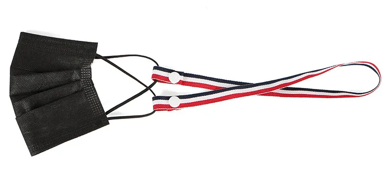 2020 Anti-Lost Hang On Neck Masking Polyester Lanyard Holder Strap Rope Elastic Adjustable Facemaskes Extension Kids Lanyard