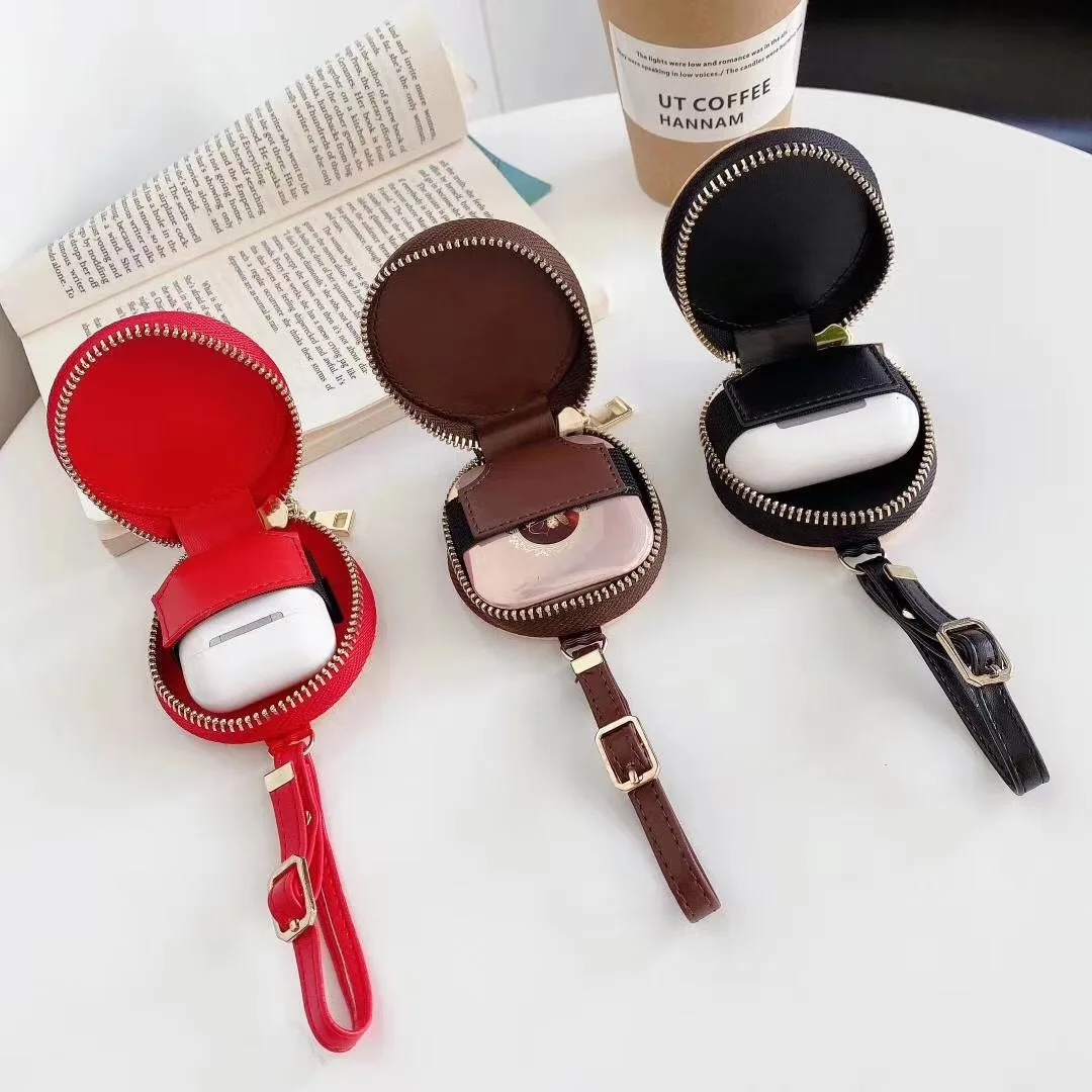  Новинка 2020 Роскошный кошелек футляр airpod женский кожаный чехол для ключей девушек airpods универсальный размер air pod 1 2