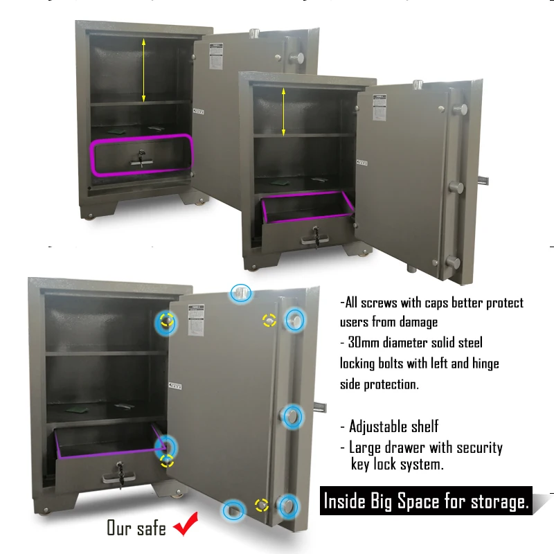 (F-620+) GEMSAFE Great Fire Resistant Safe cabinet Foshan Guangzhou