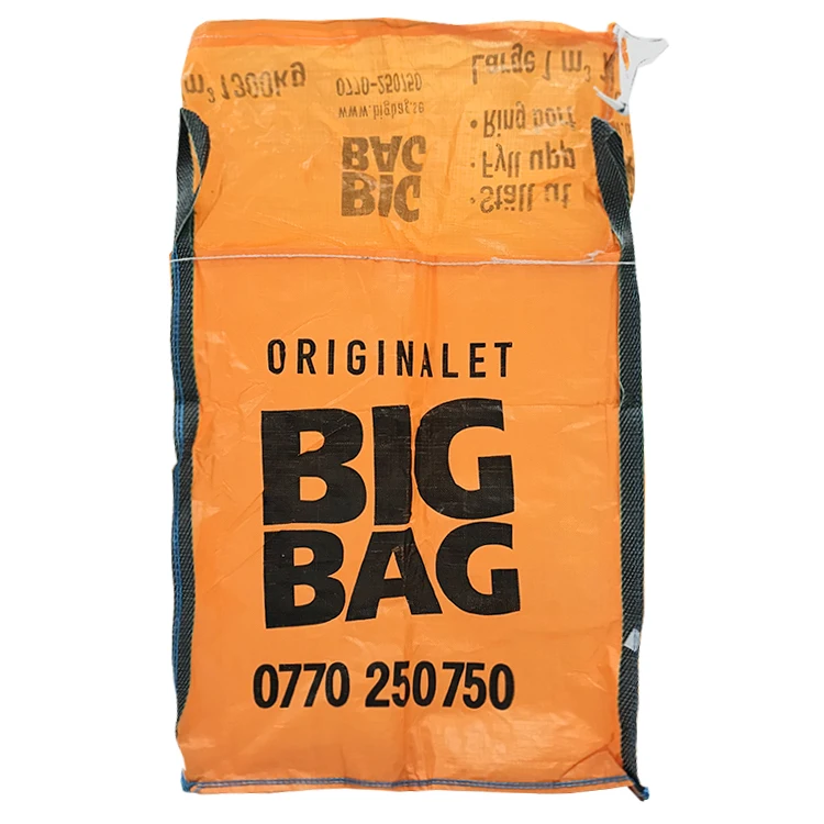 EGP 1 ton construction pp top skirt with tie string jumbo bag 1000kg
