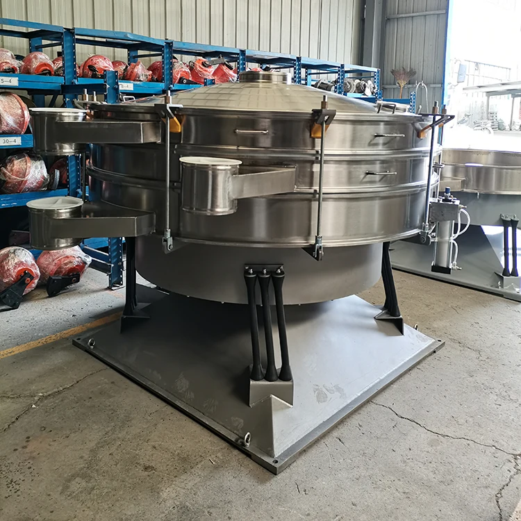 Small vibrating filter powder separator Efficient operation Round Tumbler screening machine