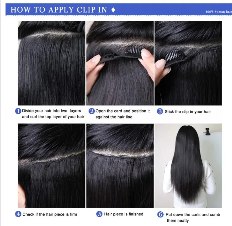 Human Hair Extensions Factory Vendor With Lace Clip Hair Extensions Support Customization Double Draw Braiding Hair Extensions