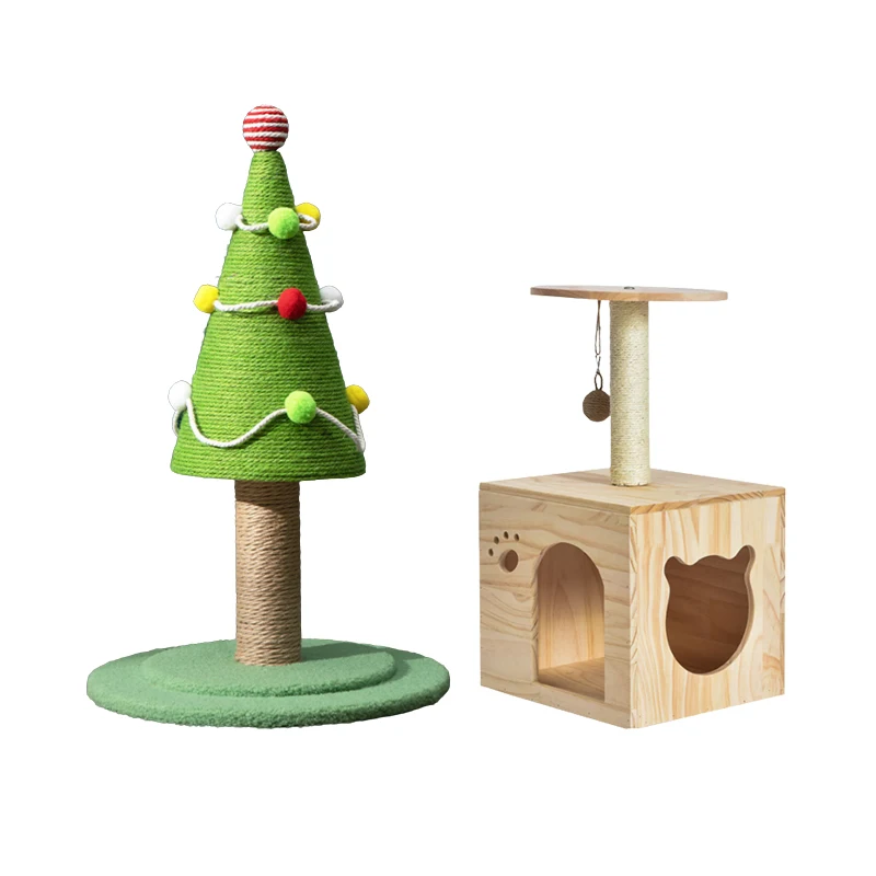 Wholesale Manufacturer Design OEM Large cats trees cats, Climbing Frame with Sisal Rope Post Platform and Ladder/