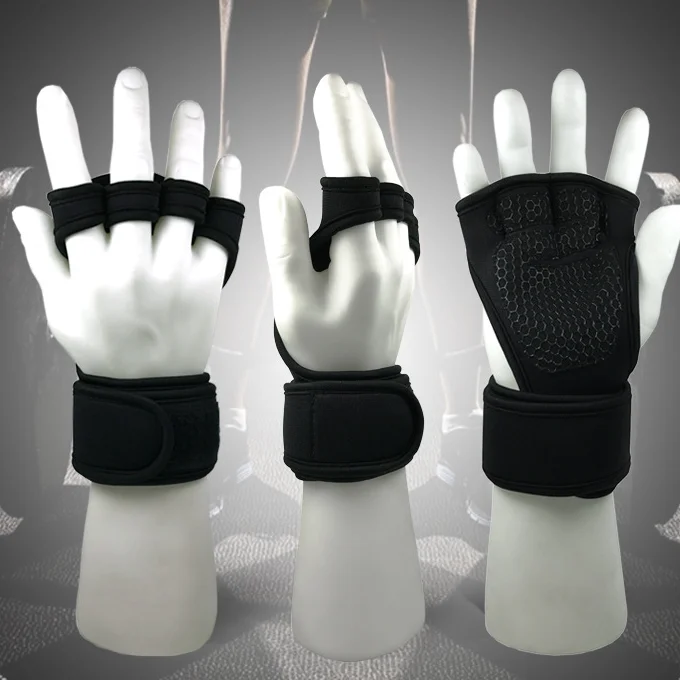 Hot sale half finger fitness riding gloves silicone mat training weightlifting gym gloves