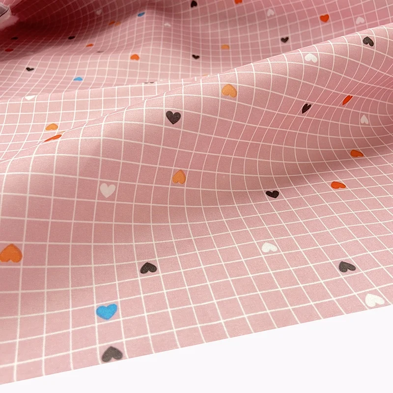 Household Polyester Lattice Tear-Proof And Wear-Resistant Peach Skin Fabric Bathroom Shower Curtain