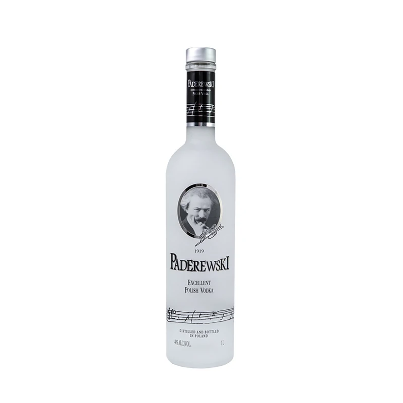 Premium Paderewski vodka 700ml + giftbox expensive appearance glass bottles packaging