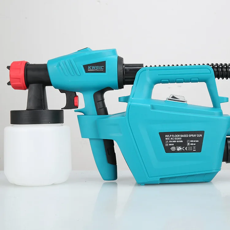 800W HVLP High Power Portable Airless Paint Sprayer 800ml Handheld Electric High Pressure Gun for DIY Grade Latex Paint