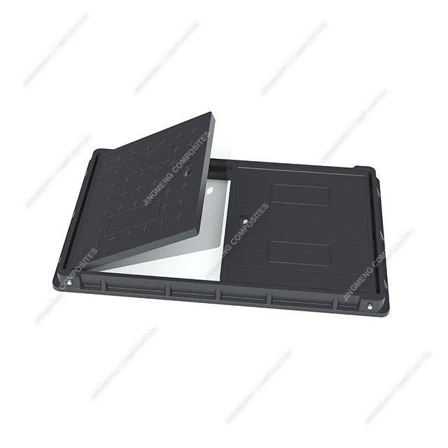 FRP 500mm round manhole cover water meter box cover with 316L accessory