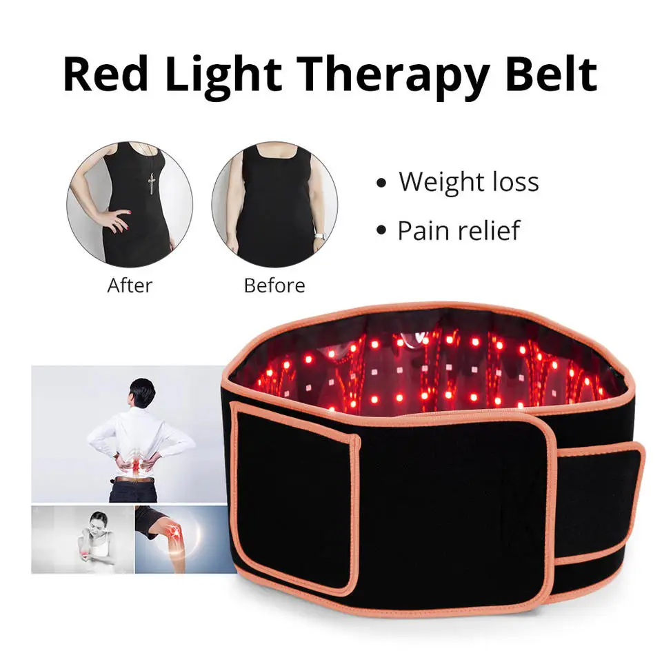 Overseas Stock Red Light Therapy Belt LED Infrared Therapy Belt Wave Length 660nm/850nm For Weight Loss Reduce Joint Pain Treat