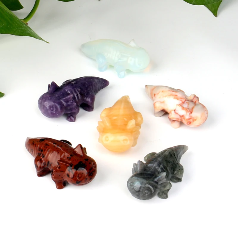 Wholesale Natural Crystal Healing Stone Crystal Giant Salamander Carving For Home Decoration