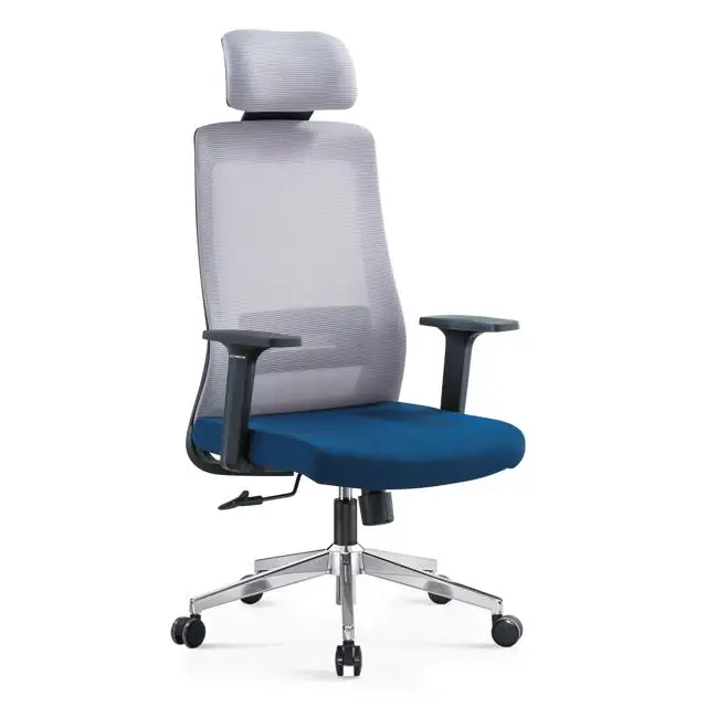 Computer chair mesh computer chair gaming commercial furniture executive mesh office chair with aluminum base