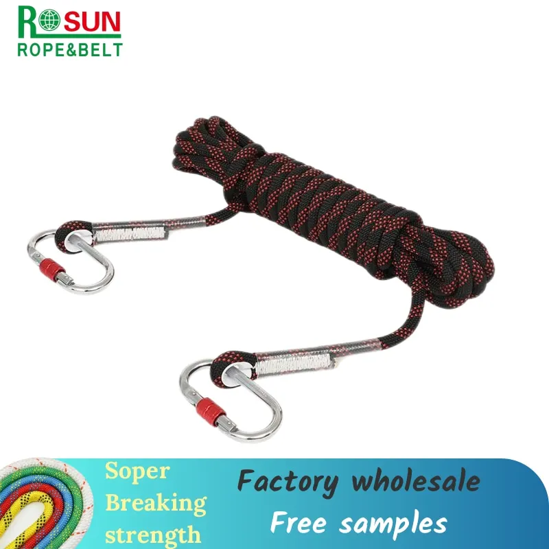 2mm~40mm  10mm 12mm Climbing Rope Polyester Rope   Braided Nylon Rope