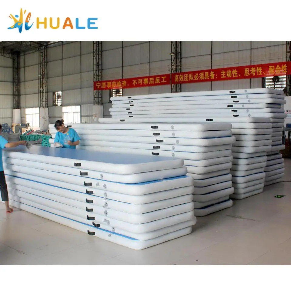 Guangzhou Manufacturer Waterproof Custom Air Track Amusement Yoga Tumbling Gymnastic Thumble Track Air Track with accessories