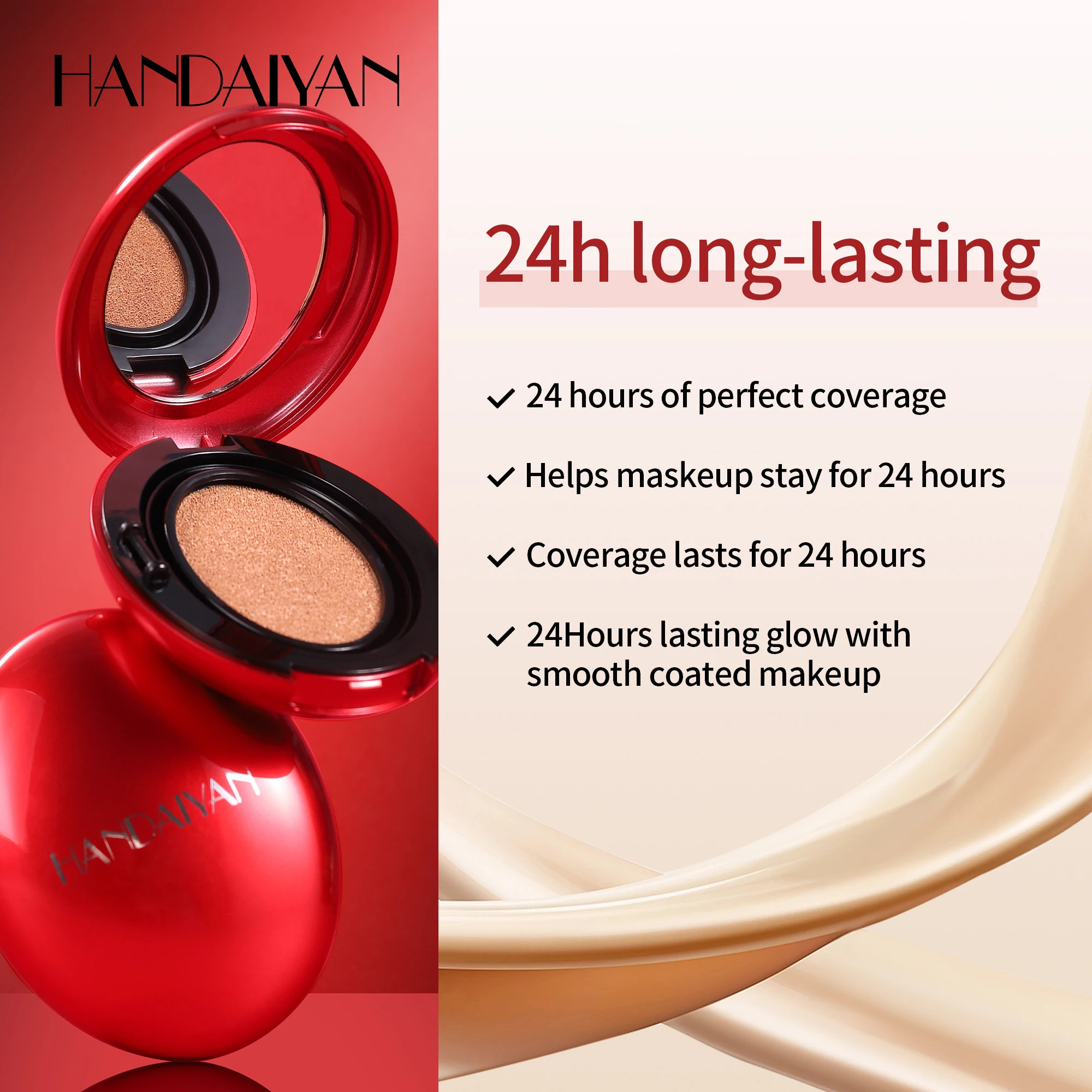 Handaiyan Wholesale Makeup Concealer Waterproof Whitening Mushroom Cushion Liquid Foundation BB Cream