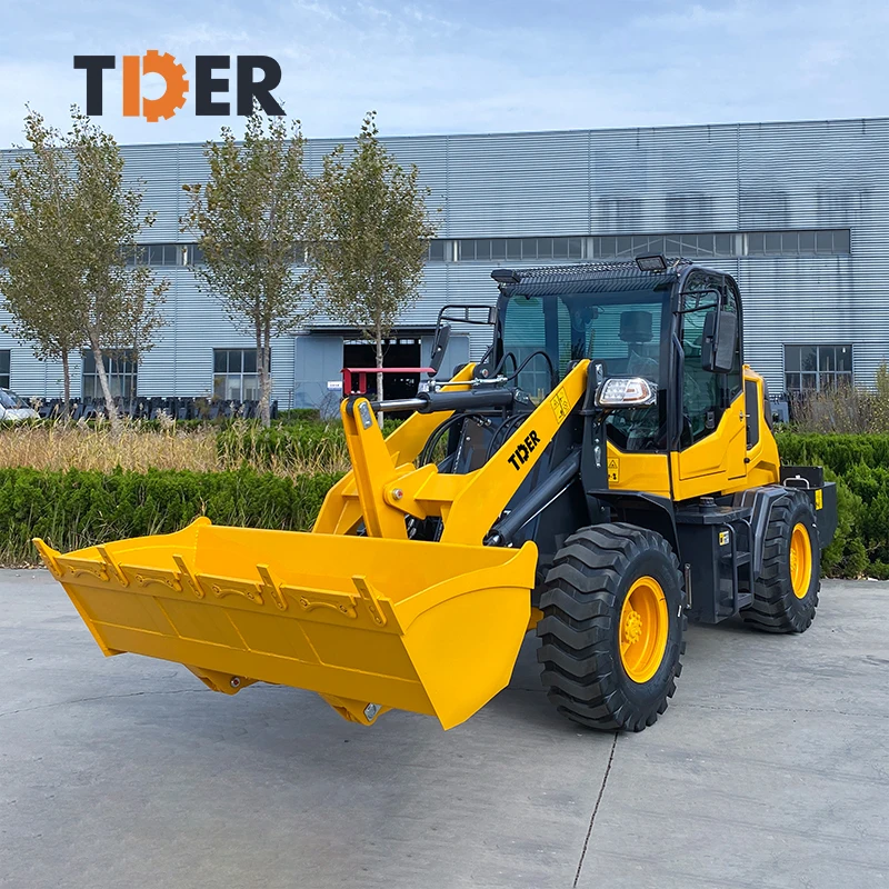 TDER Mini 1000 кг 1 тонный колесный погрузчик небольшой компактный