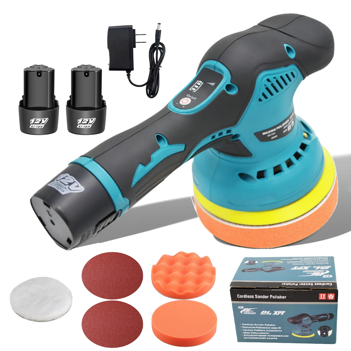 Wholesale 12V Lithium Battery Rechargeable Portable Cordless Car Polisher