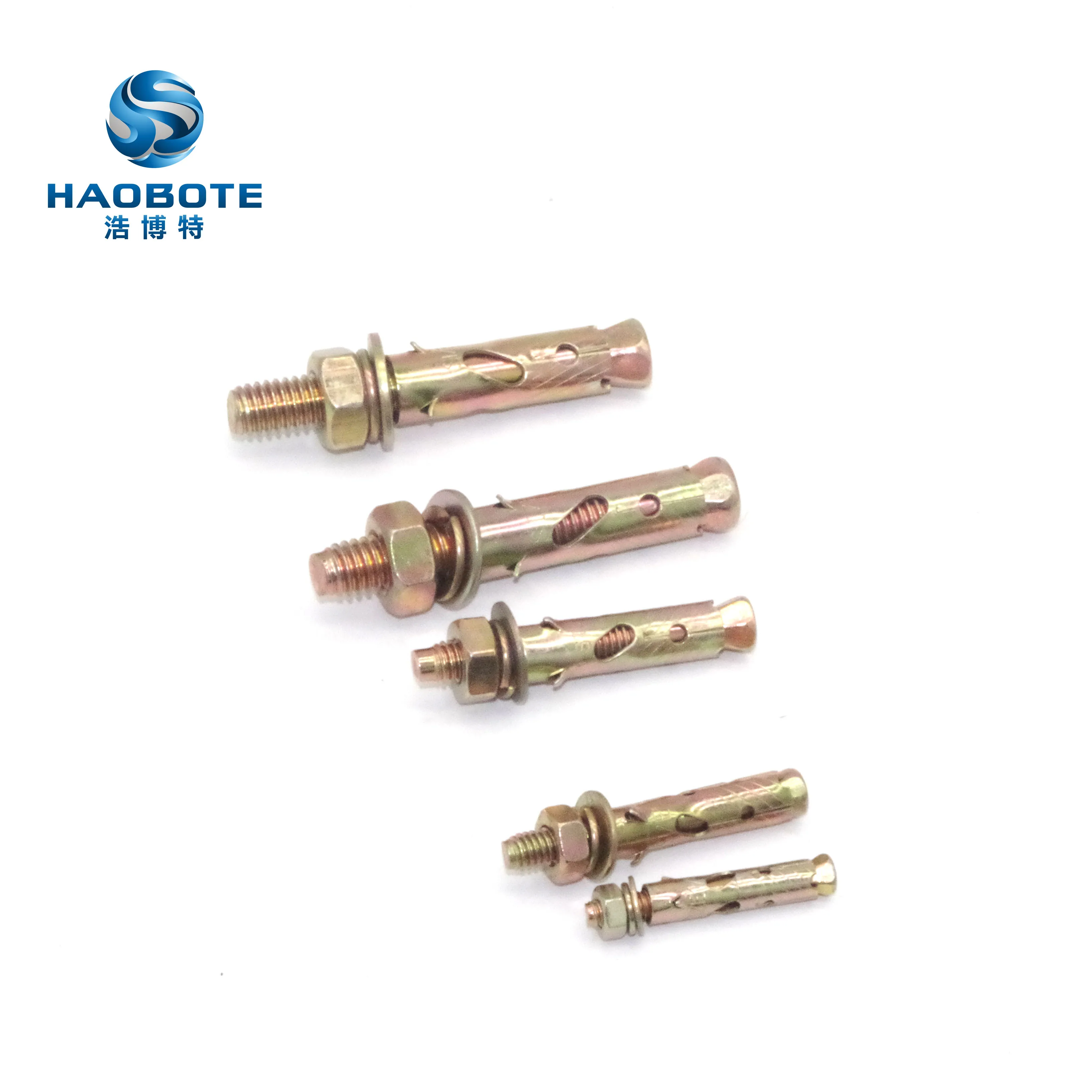 
High strength sleeve anchor antiskid shark fin anchor/Antiskid Fin Expansion Sleeve Anchor Bolt, zinc plate,grade 6.8 