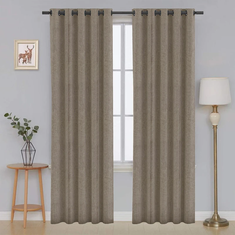 Hot Sale High Quality Custom Made Jacquard Eyelet Window Curtain