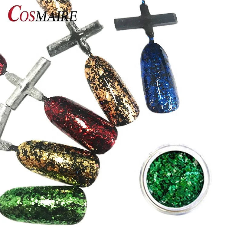 Wholesale Platinum Fireworks Foil Aluminum Flakes Powder Mirror Effect Nai Pigment