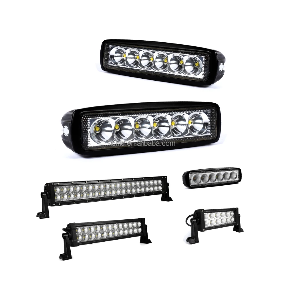 6 Inch Daytime Running Light Spotlight 18W 12V 24V LED work Light Bar for Motorcycle Offroad 4x4 ATV Truck Tractor
