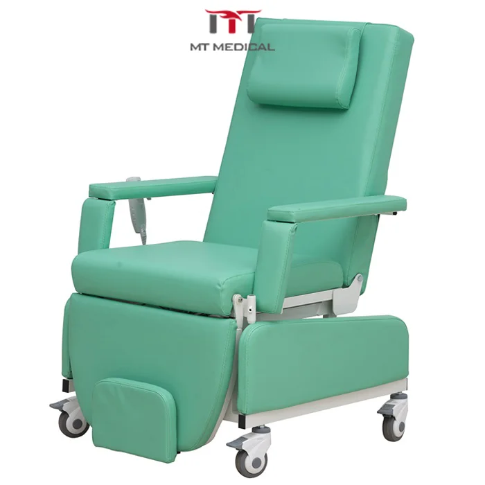 MT MEDICAL Professional hospital advanced 2 motors electric treatment chair blood donation chair