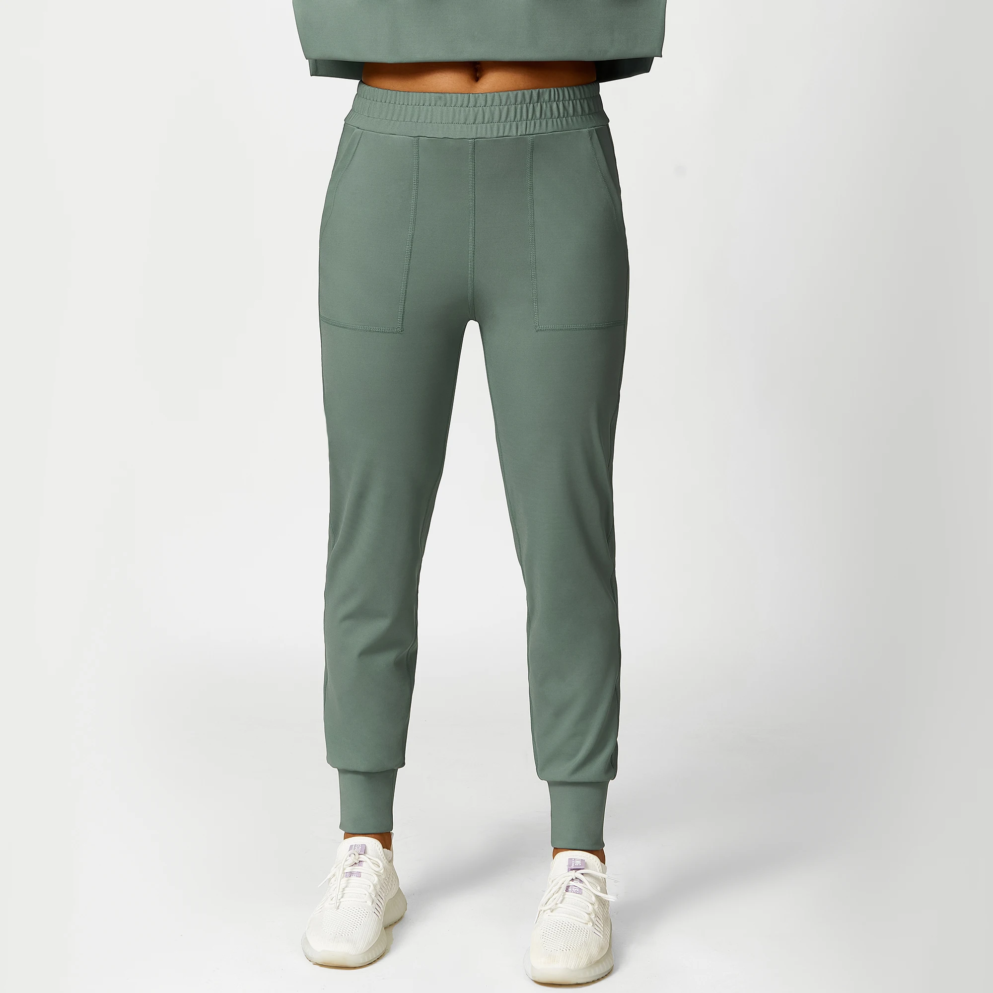 Pt Sports Polyester Pants Big Phone Pockets Ankle Banded Leggings Casual Sports Bottom Wear One Piece