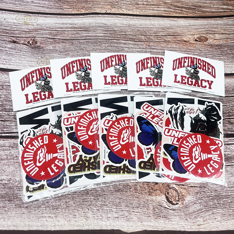 UV Resistant Company Brand Logo Custom Sticker Pack With Custom Packages Vinyl Sticker Packs With Header Cards