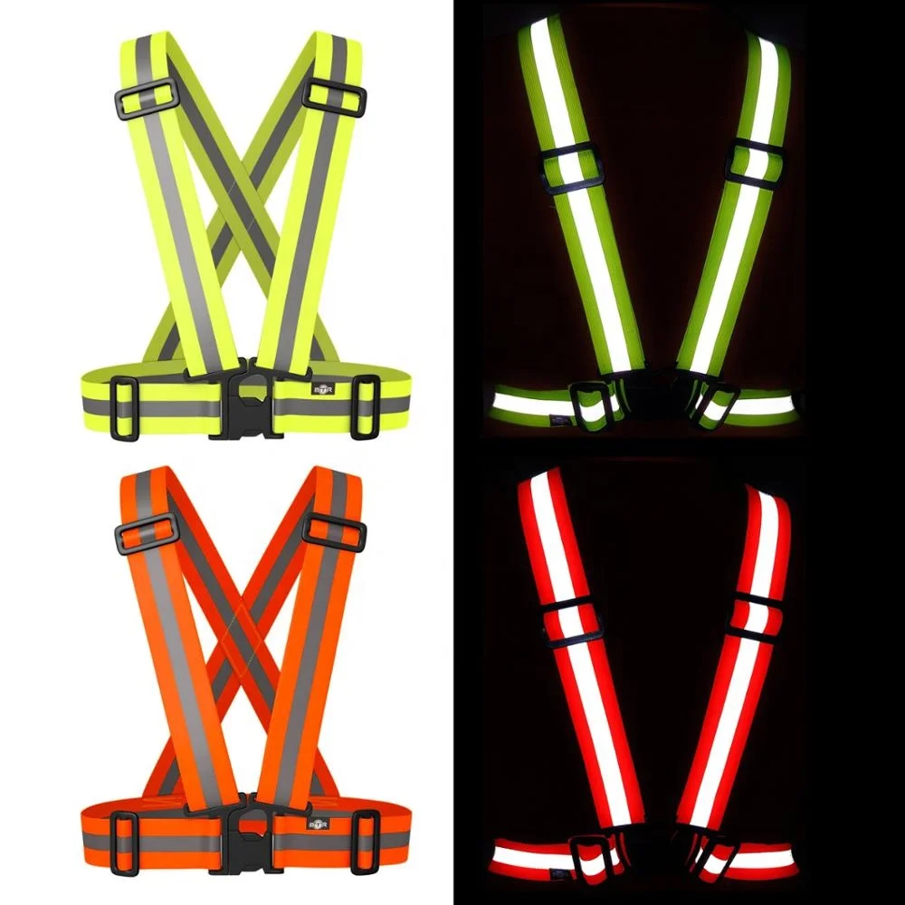 Arm Band Luminous Reflective Belt Straps Safety Snap Wrap For Outdoor Sports