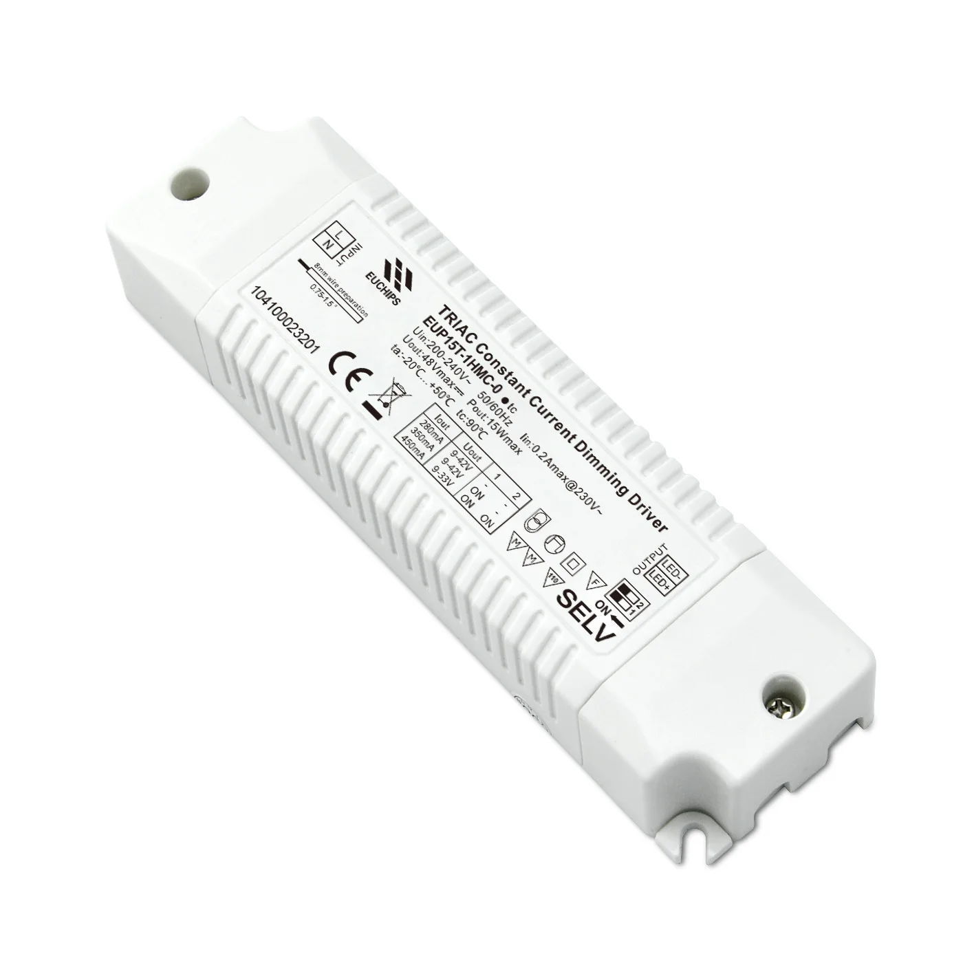 ТРИАК Диммируемый Светодиодный источник питания ОСА с регулируемой яркостью LED мощность 15 Вт постоянного тока светодиодные полосы света Triac драйвер