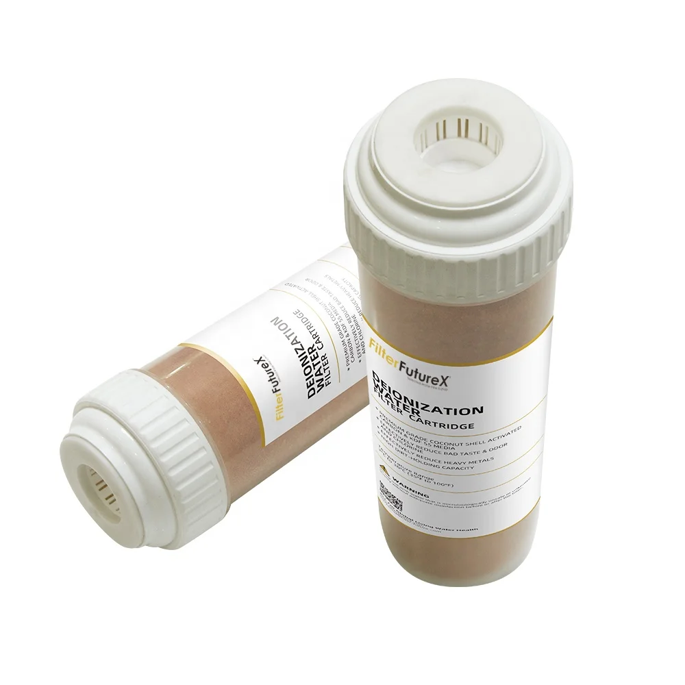 Water Deioniser Color Change Deionized Pure Water Filter Replacement T33 Inline Mixed Bed Resin Filter Cartridge