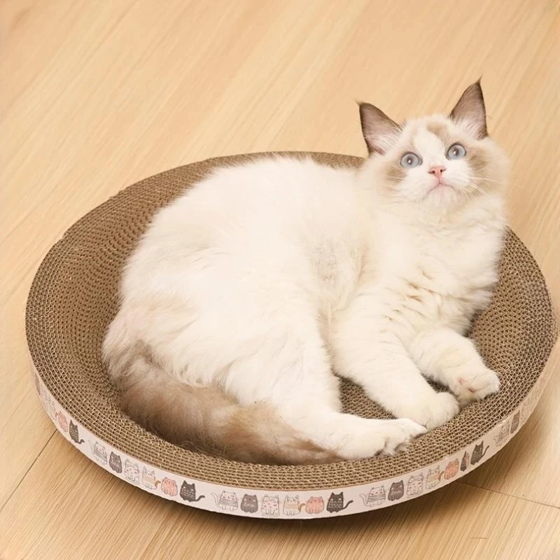 Bowl-Shaped Durable Corrugated Paper Scratching Board Leisure Bed Cat Toy Cat Tree & Scratcher