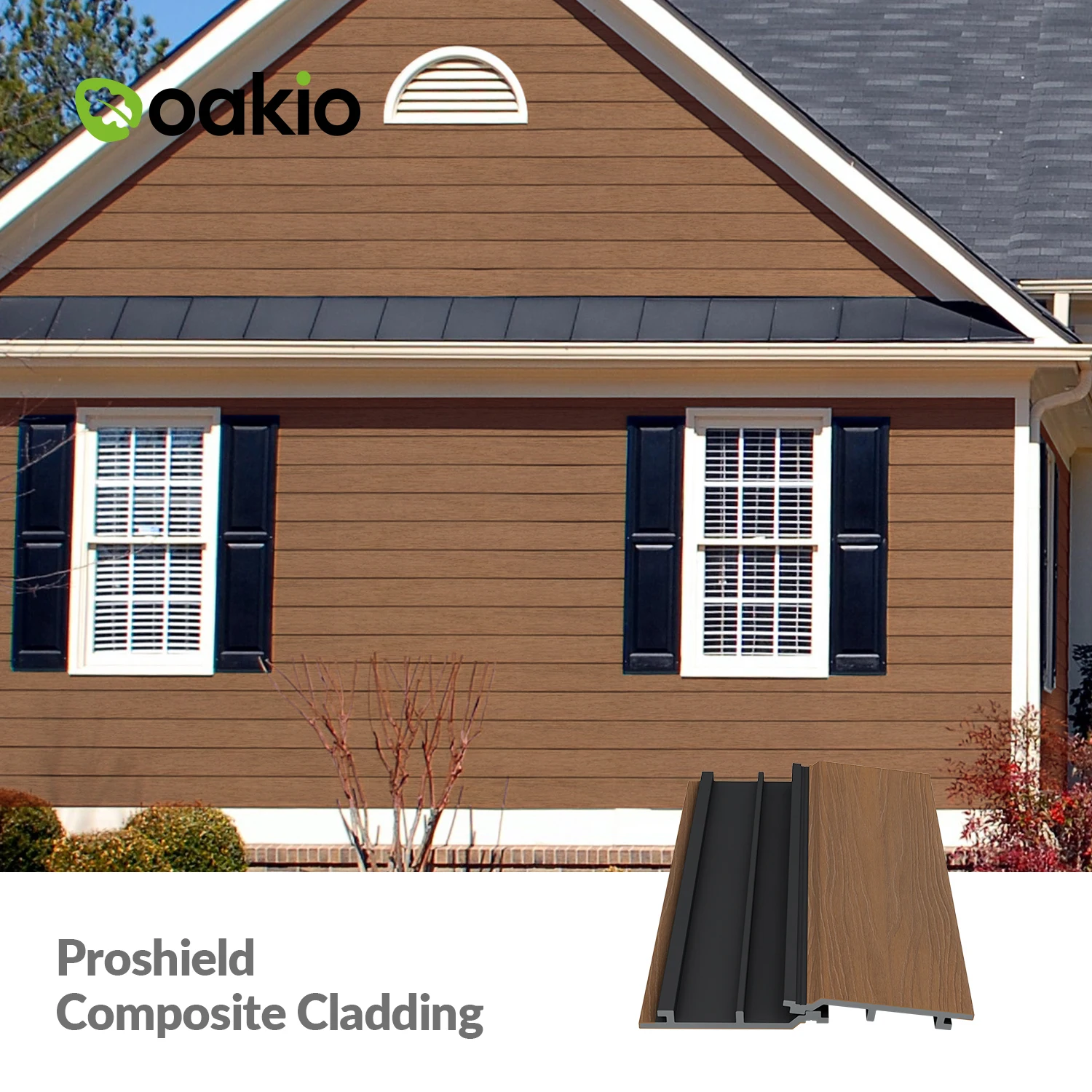 Weather Resistant Composite Wall Panel Environment Friendly Timber WPC Wall Cladding